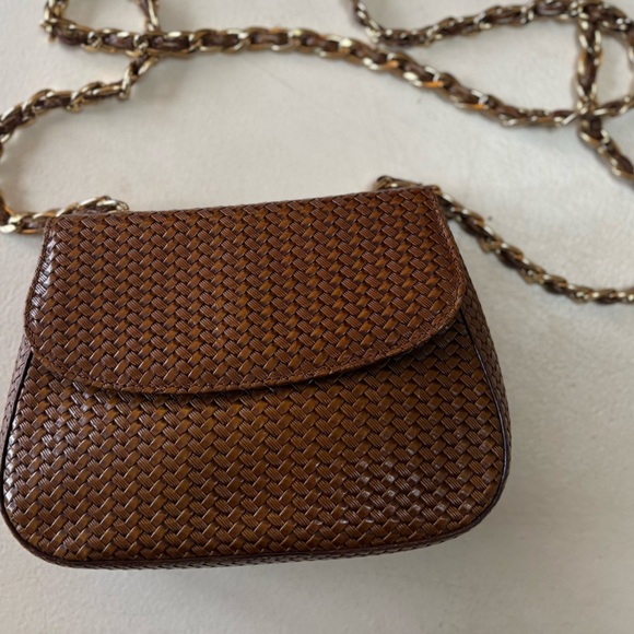 Vintage Retta Wolff Woven Leather Crossbody Bag – Made in Italy - Picture 4 of 9